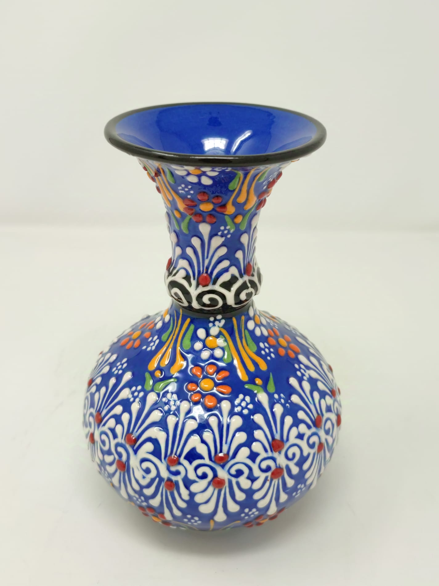 Hand Made Decorative Vase 15 cm 1071 Navy