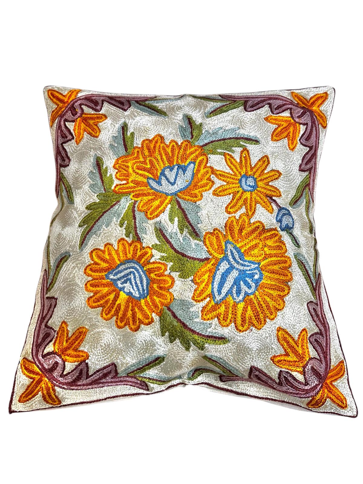 Full Embroidered Cushion 40x40 cm 4005