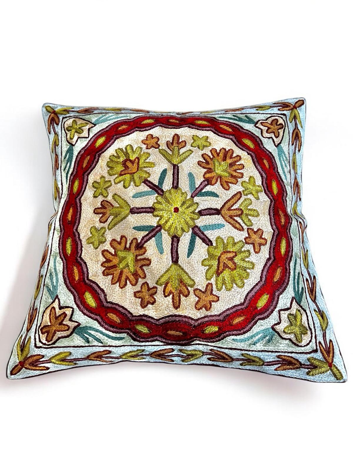 Full Embroidered Cushion 40x40 cm 4006