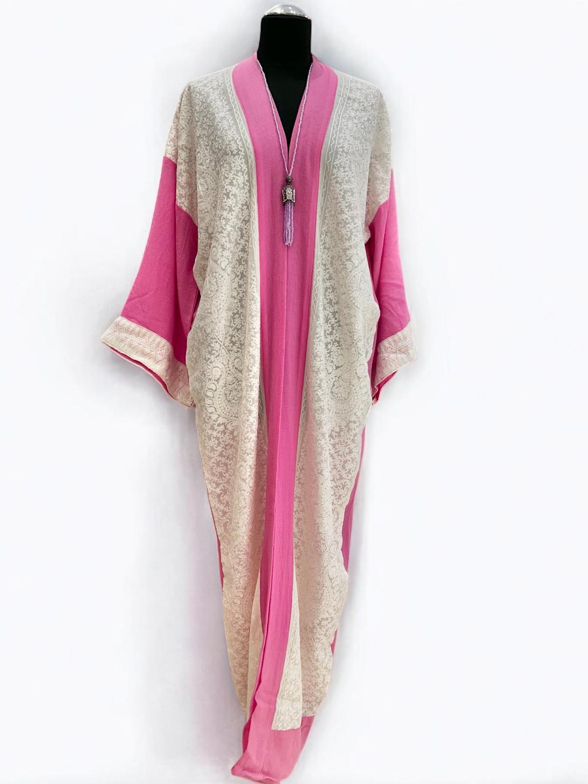 Embroidered Cashmere Kaftan 3001