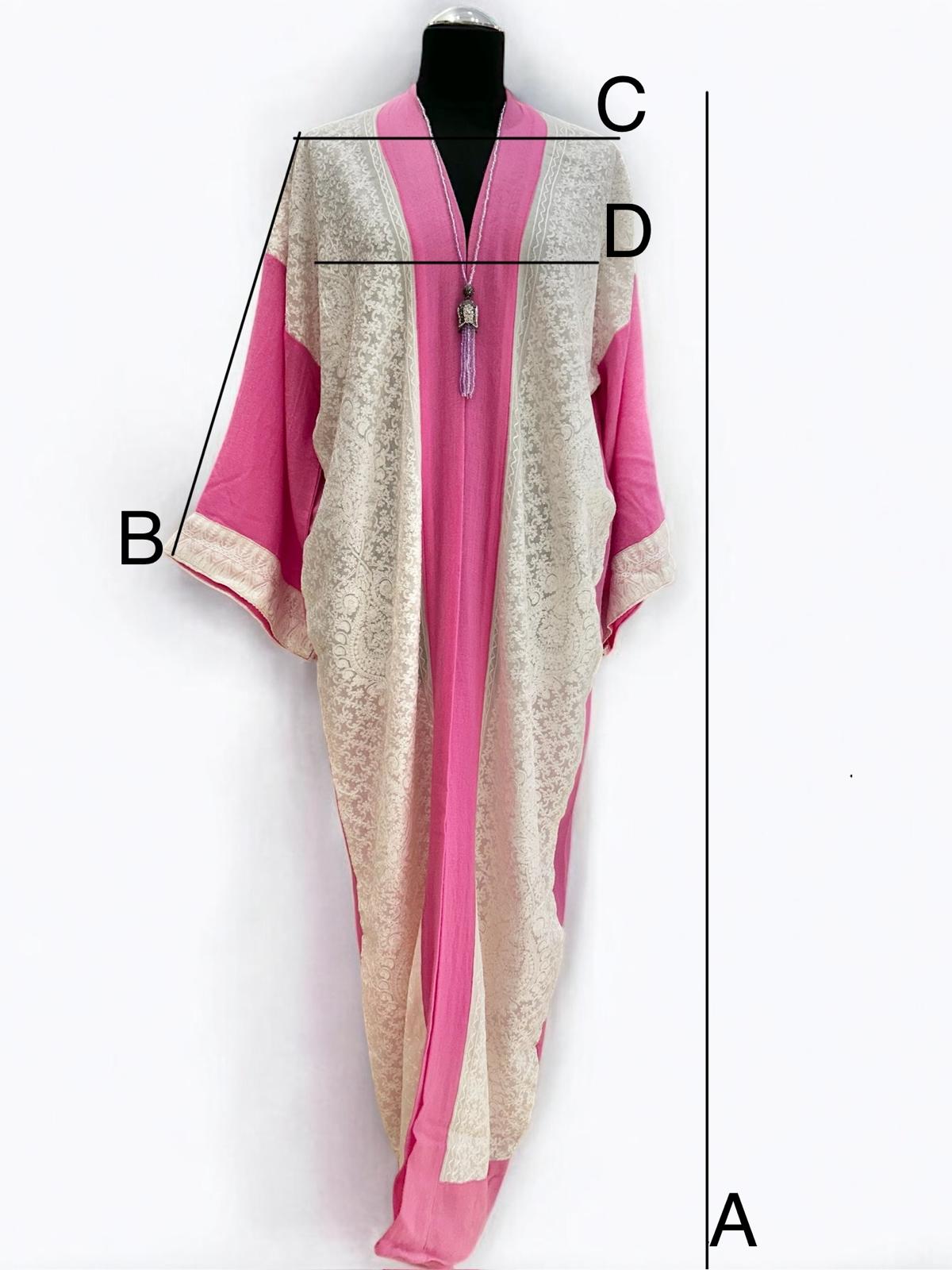 Embroidered Cashmere Kaftan 3001