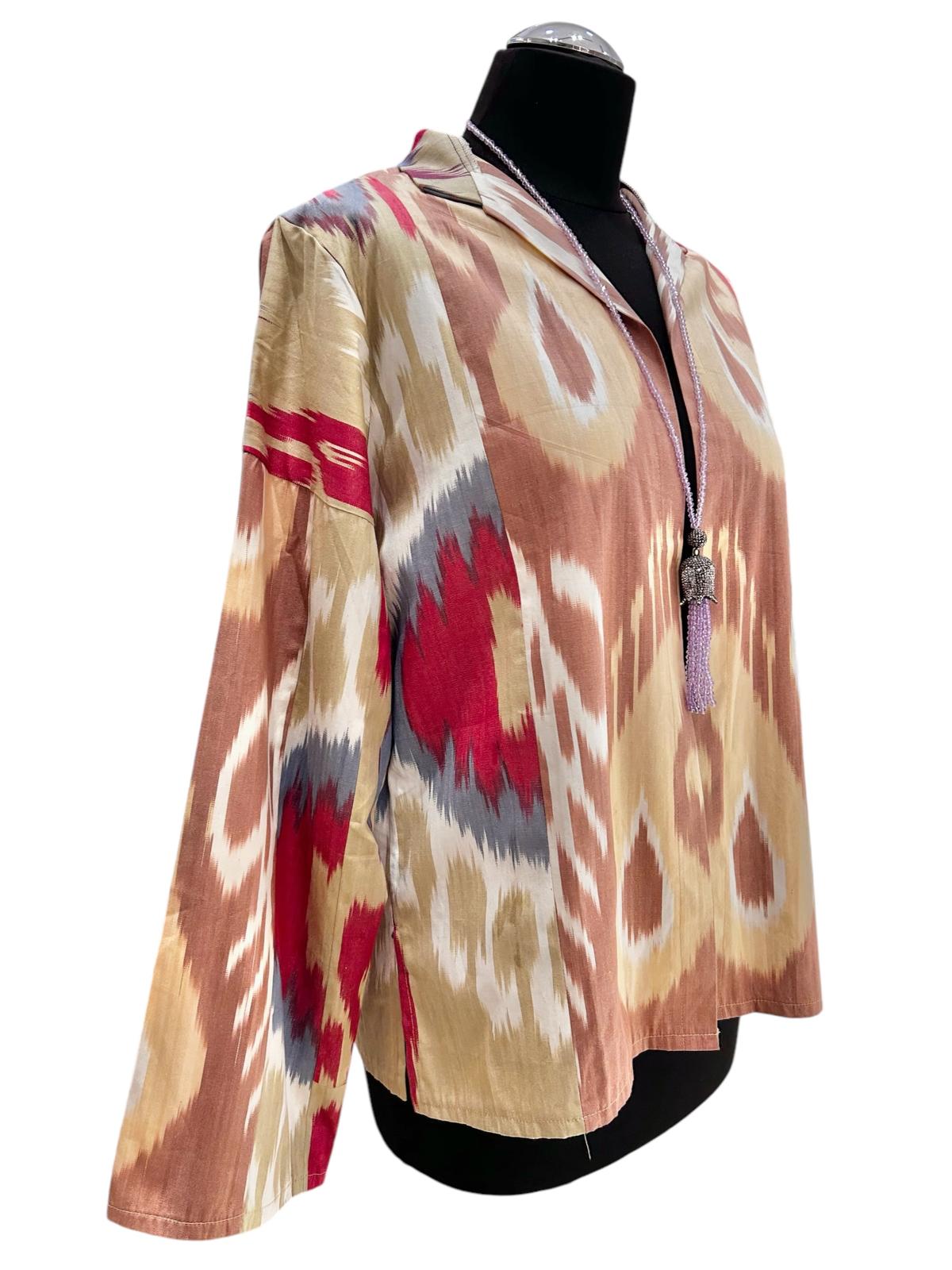 Cotton Ikat Over-Shirt 3006