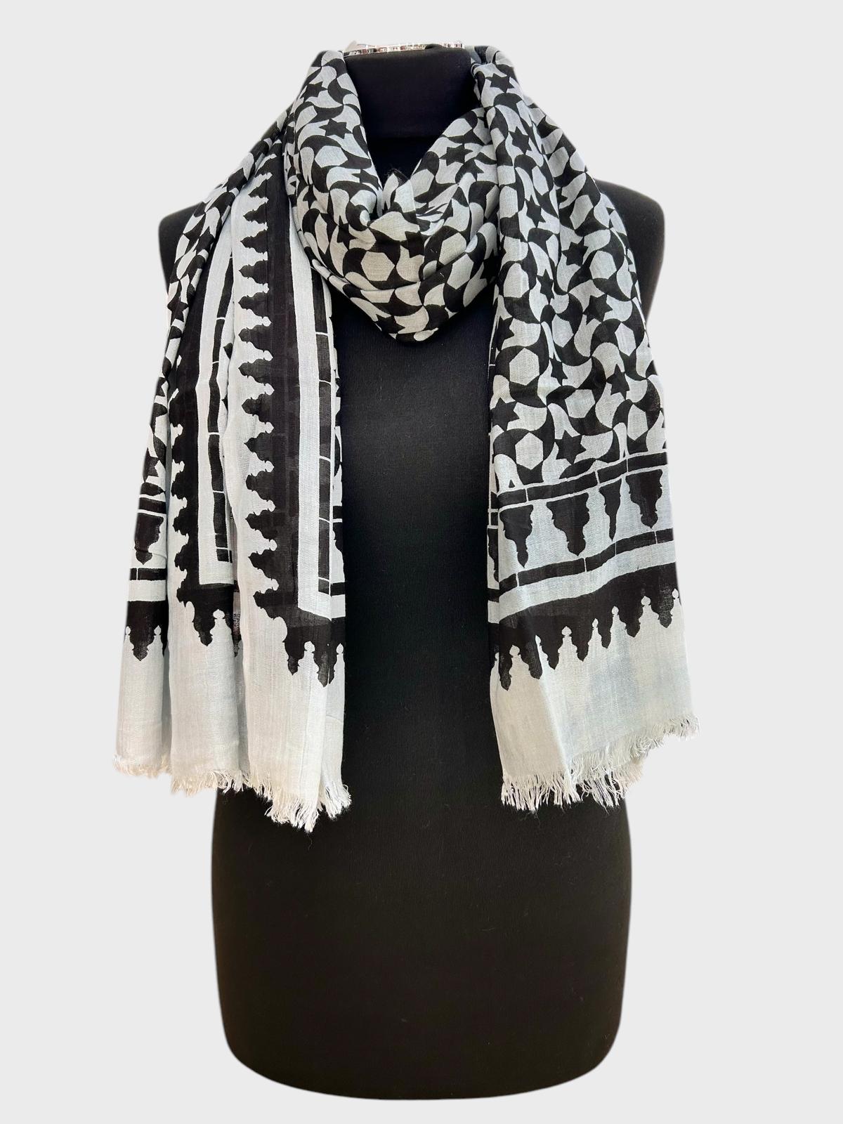 Andalusian Pattern Cotton Scarf Offer 2121