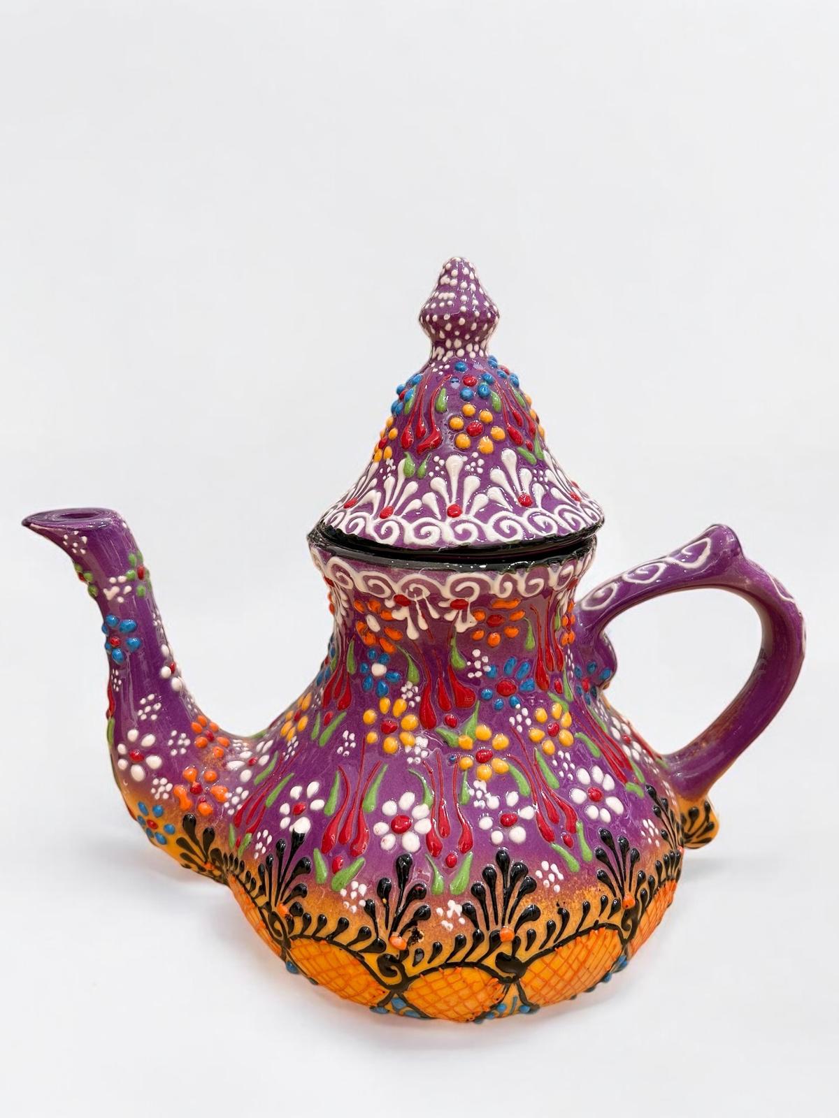 Large Purple Ceramic Teapot 1167